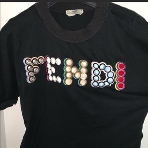 Fendi Fun fair logo t shirt